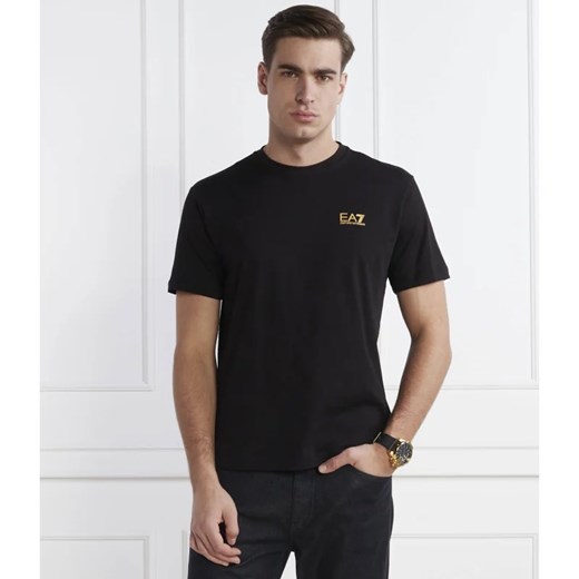 T-shirt męski czarny Emporio Armani z krótkim rękawem