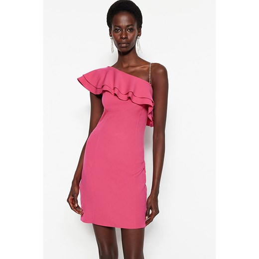 trendyol Sukienka w kolorze różowym ze sklepu Limango Polska w kategorii Sukienki - zdjęcie 167714211