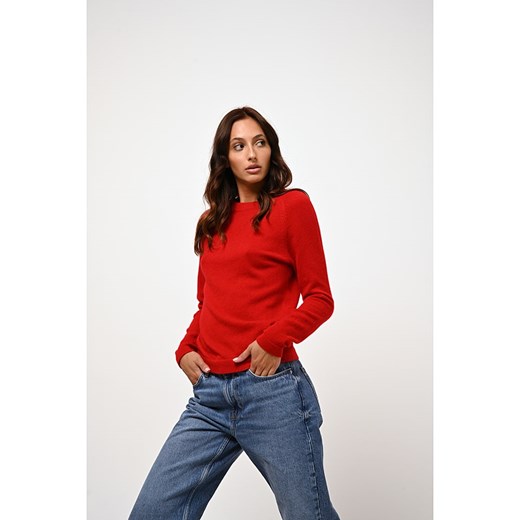AUTHENTIC CASHMERE Kaszmirowy sweter &quot;Ecrin&quot; w kolorze czerwonym ze sklepu Limango Polska w kategorii Swetry damskie - zdjęcie 167714284