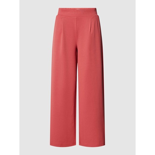 Spodnie materiałowe z szerokim,elastycznym pasem ze sklepu Peek&Cloppenburg  w kategorii Spodnie damskie - zdjęcie 167719083