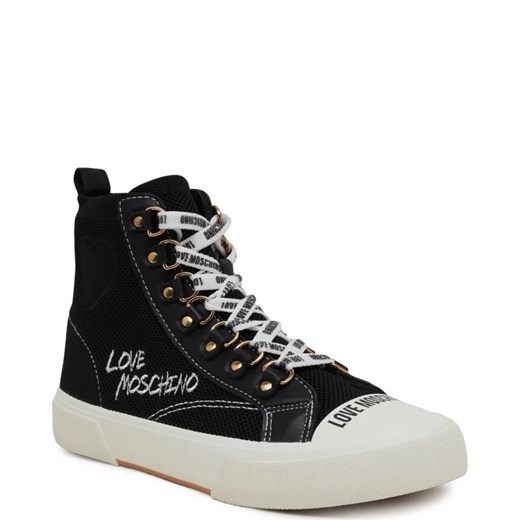Trampki damskie Love Moschino na wiosnę ze skóry