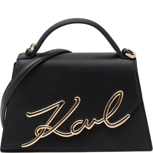 Karl Lagerfeld Skórzana torebka na ramię k/signature 2.0 md ze sklepu Gomez Fashion Store w kategorii Listonoszki - zdjęcie 167720670
