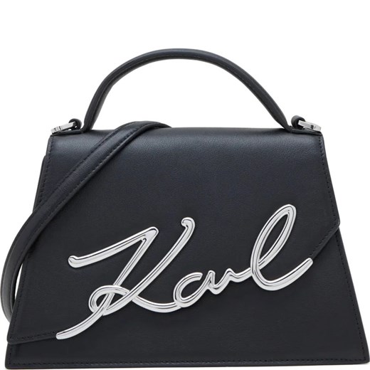 Karl Lagerfeld Skórzana torebka na ramię k/signature 2.0 md Karl Lagerfeld Uniwersalny Gomez Fashion Store
