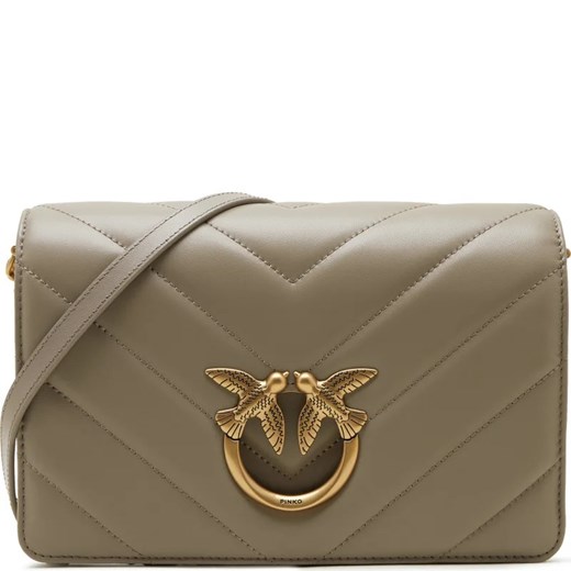 Pinko Skórzana torebka na ramię LOVE CLICK CLASSIC SHEEP NAPPA Pinko OS Gomez Fashion Store