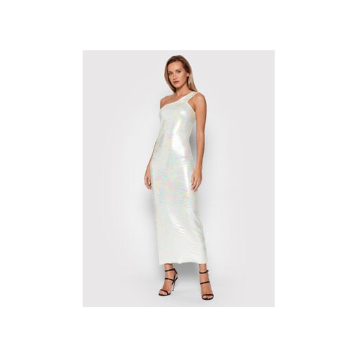 ROTATE Sukienka koktajlowa Linda Dress RT538 Biały Slim Fit Rotate 36 wyprzedaż MODIVO