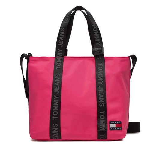 Torebka Tommy Jeans Tjw Ess Daily Mini Tote AW0AW15817 Różowy ze sklepu eobuwie.pl w kategorii Torby Shopper bag - zdjęcie 167724161