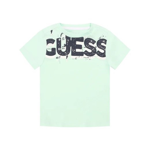 Guess T-Shirt N02I08 K5M20 Zielony Regular Fit Guess 4 okazja MODIVO
