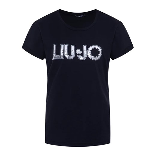 Liu Jo Sport T-Shirt TA0108 J5003 Czarny Regular Fit S wyprzedaż MODIVO