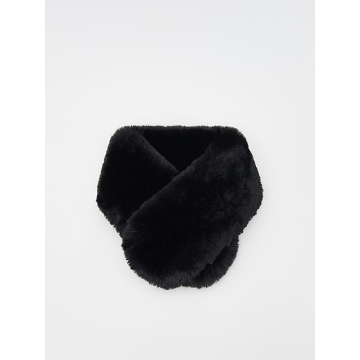 Reserved - Szal z imitacji futra - czarny Reserved ONE SIZE okazja Reserved