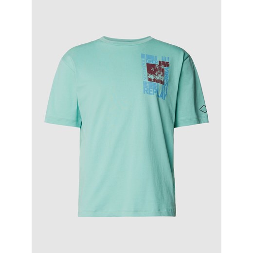 T-shirt z nadrukiem z motywem i okrągłym dekoltem ze sklepu Peek&Cloppenburg  w kategorii T-shirty męskie - zdjęcie 167731502