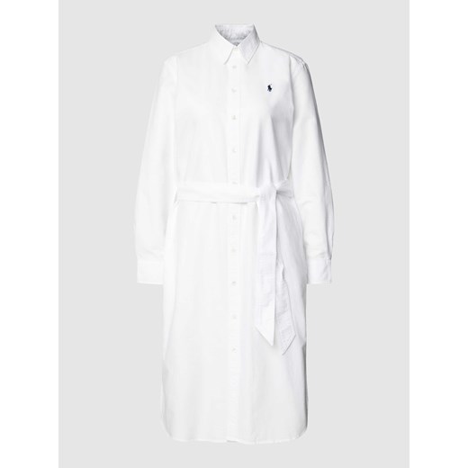 Sukienka koszulowa z wyhaftowanym logo i listwą guzikową model ‘CORY’ Polo Ralph Lauren 34 Peek&Cloppenburg 