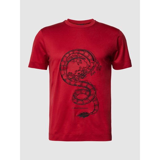 T-shirt z wyhaftowanym motywem ze sklepu Peek&Cloppenburg  w kategorii T-shirty męskie - zdjęcie 167731751