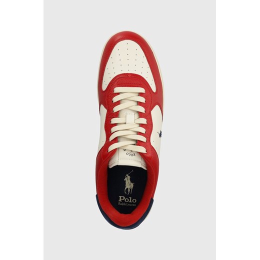 Polo Ralph Lauren sneakersy skórzane Masters Crt kolor czerwony 809931571002 Polo Ralph Lauren 44 ANSWEAR.com