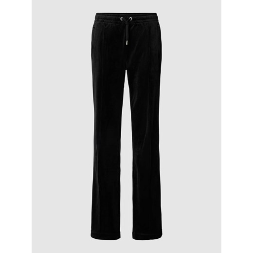 Spodnie dresowe o kroju straight fit z detalem z logo model ‘TINA’ ze sklepu Peek&Cloppenburg  w kategorii Spodnie damskie - zdjęcie 167734563