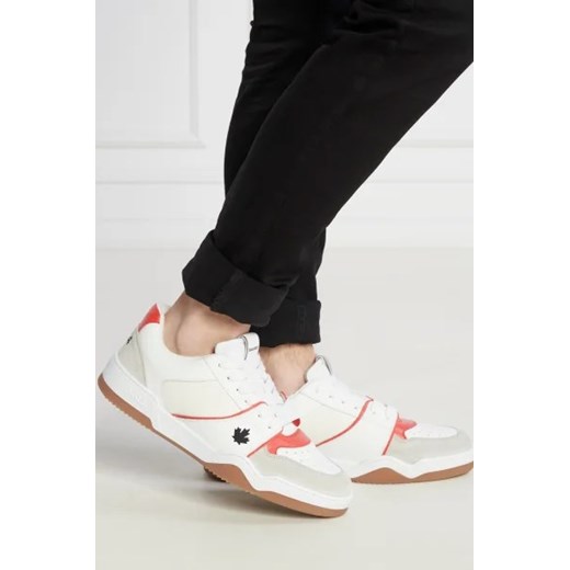 Buty sportowe męskie Dsquared2 beżowe z tworzywa sztucznego