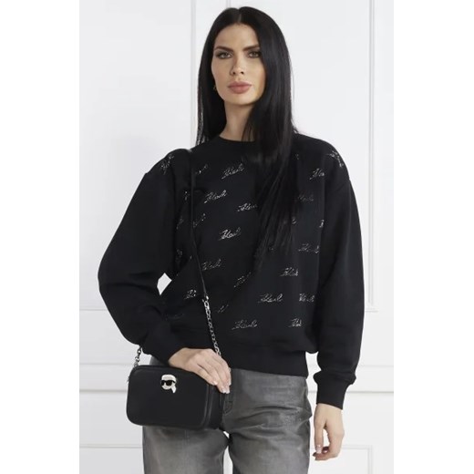 Karl Lagerfeld Skórzana torebka na ramię ikonik 2.0 Karl Lagerfeld OS okazja Gomez Fashion Store