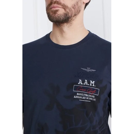 T-shirt męski Aeronautica Militare z krótkim rękawem