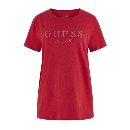 t-shirt damski guess w3gi76 k8g01 g532 czerwony ze sklepu Royal Shop w kategorii Bluzki damskie - zdjęcie 167741414