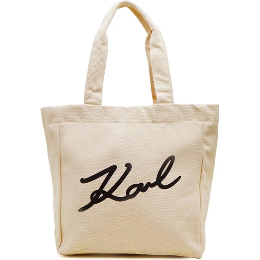 Karl Lagerfeld Shopperka signature canvas Karl Lagerfeld OS Gomez Fashion Store okazyjna cena