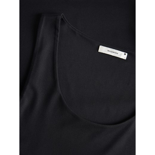 Reserved - Gładki top - czarny Reserved M Reserved