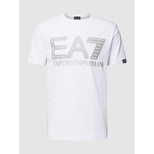 T-shirt z nadrukiem z logo ze sklepu Peek&Cloppenburg  w kategorii T-shirty męskie - zdjęcie 167745631