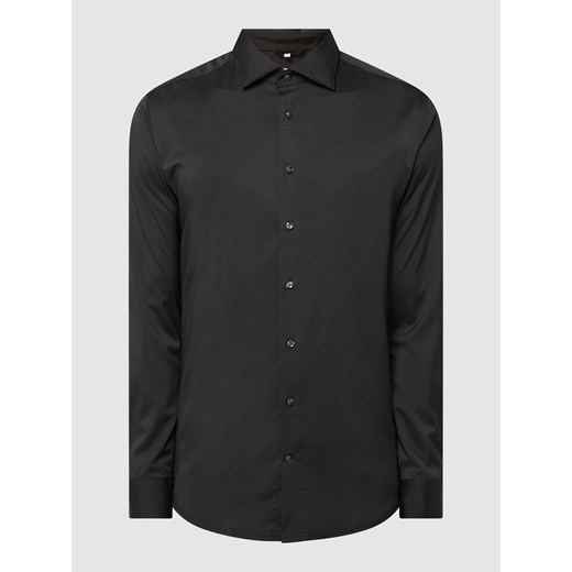 Koszula biznesowa o kroju slim fit z diagonalu ze sklepu Peek&Cloppenburg  w kategorii Koszule męskie - zdjęcie 167745892