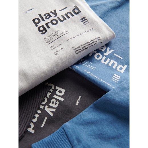 T-shirt chłopięce Reserved biały dzianinowy