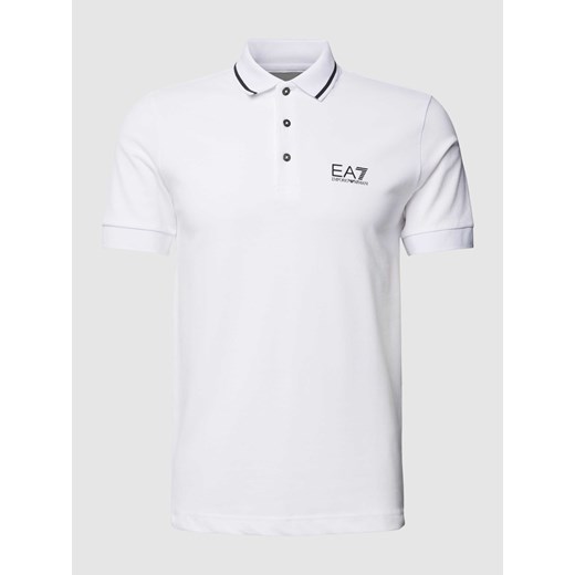 Koszulka polo z nadrukiem z logo ze sklepu Peek&Cloppenburg  w kategorii T-shirty męskie - zdjęcie 167749003