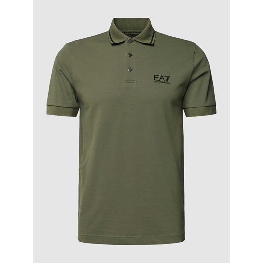 Koszulka polo z nadrukiem z logo ze sklepu Peek&Cloppenburg  w kategorii T-shirty męskie - zdjęcie 167749121
