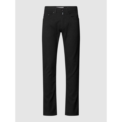 Spodnie materiałowe o kroju tapered fit z efektem melanżu ze sklepu Peek&Cloppenburg  w kategorii Spodnie męskie - zdjęcie 167749141