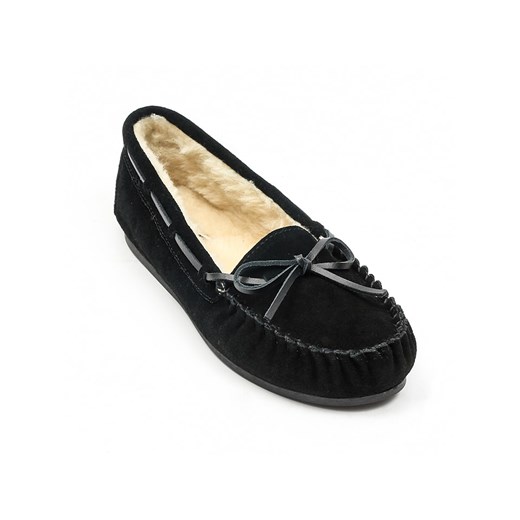 NICEBAY Skórzane mokasyny &quot;Tauriel&quot; w kolorze czarnym ze sklepu Limango Polska w kategorii Mokasyny damskie - zdjęcie 167749284