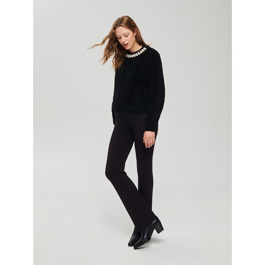 Reserved - Sweter z ozdobnym detalem - czarny ze sklepu Reserved w kategorii Swetry damskie - zdjęcie 167756600