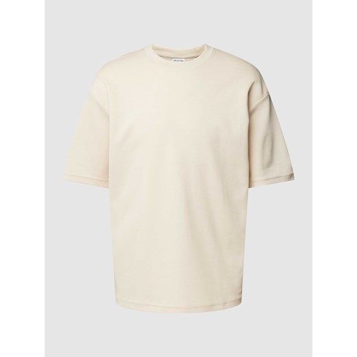 T-shirt z prążkowanym,okrągłym dekoltem model ‘OSCAR’ Selected Homme XXL Peek&Cloppenburg 