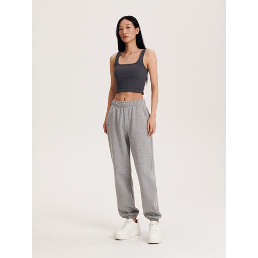 Reserved - Joggery z bawełną - jasnoszary Reserved S wyprzedaż Reserved