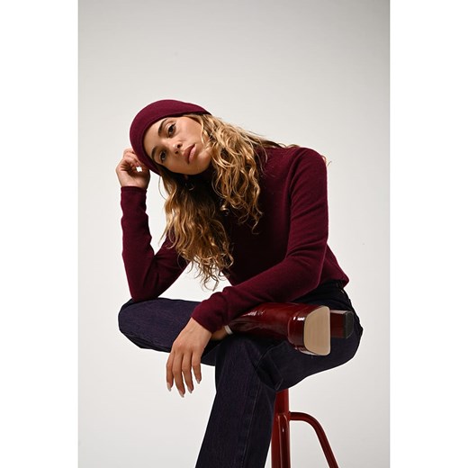 AUTHENTIC CASHMERE Kaszmirowy golf &quot;Bise&quot; w kolorze bordowym ze sklepu Limango Polska w kategorii Swetry damskie - zdjęcie 167760251