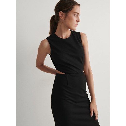 Reserved - Sukienka z wycięciem - czarny ze sklepu Reserved w kategorii Sukienki - zdjęcie 167763244