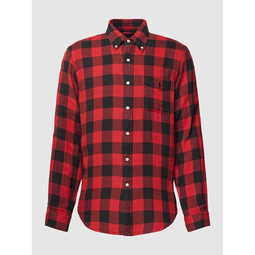 Koszula casualowa o kroju custom fit ze wzorem w szkocką kratę ze sklepu Peek&Cloppenburg  w kategorii Koszule męskie - zdjęcie 167764223