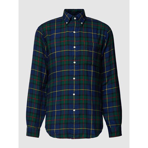 Koszula casualowa o kroju custom fit ze wzorem w szkocką kratę ze sklepu Peek&Cloppenburg  w kategorii Koszule męskie - zdjęcie 167764532