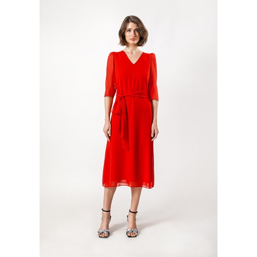 Elegancka czerwona sukienka Molton 46 Molton