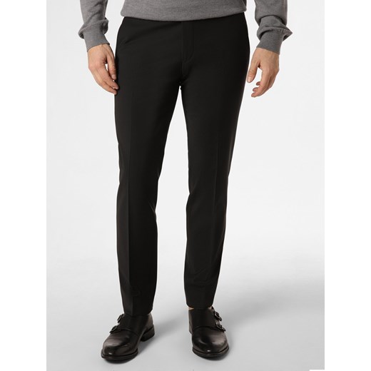 CG - CLUB of GENTS Spodnie - Cedrik Mężczyźni Slim Fit czarny jednolity ze sklepu vangraaf w kategorii Spodnie męskie - zdjęcie 167772012