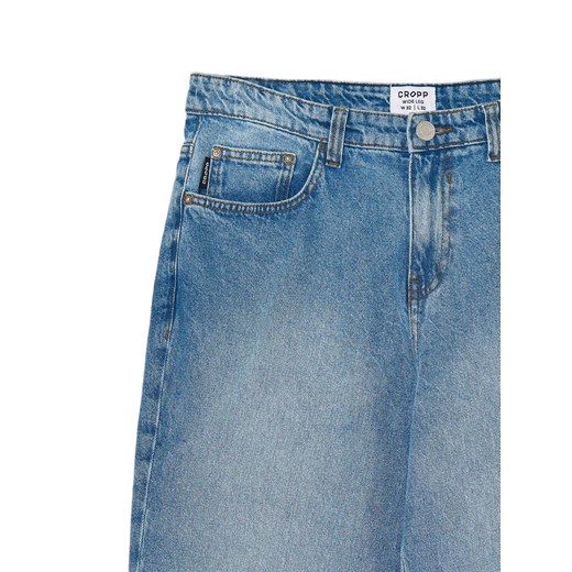 Cropp - Niebieskie jeansy wide leg - niebieski ze sklepu Cropp w kategorii Jeansy męskie - zdjęcie 167772710