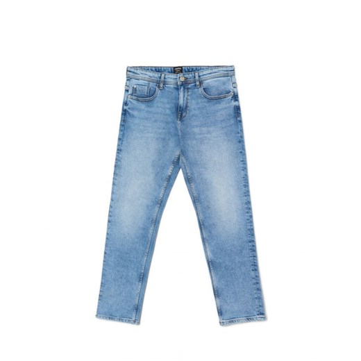 Jeansy męskie Cropp na wiosnę z elastanu 
