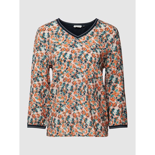 Bluzka z wiskozy z długim rękawem i wzorem na całej powierzchni ze sklepu Peek&Cloppenburg  w kategorii Bluzki damskie - zdjęcie 167774112