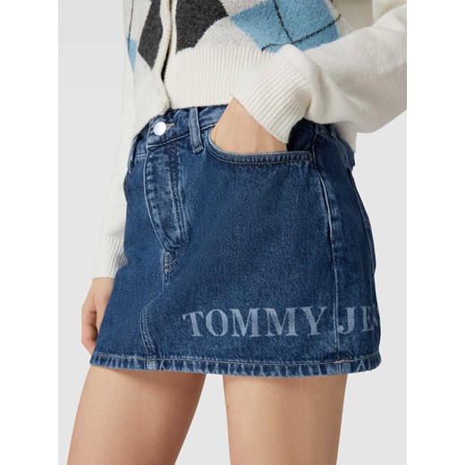 Spódnica mini z nadrukiem z logo Tommy Jeans 28 Peek&Cloppenburg 
