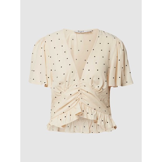 Bluzka krótka z rękawami nietoperzowymi ze sklepu Peek&Cloppenburg  w kategorii Bluzki damskie - zdjęcie 167774372