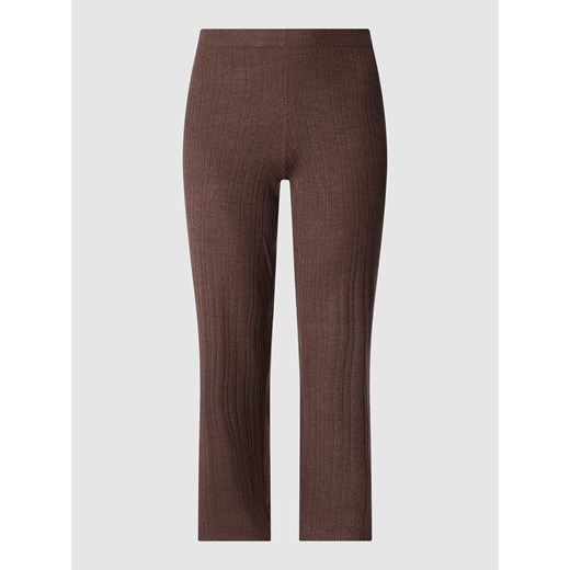 Spodnie z dzianiny PLUS SIZE z elastycznym pasem model ‘Shel’ ze sklepu Peek&Cloppenburg  w kategorii Spodnie damskie - zdjęcie 167774434
