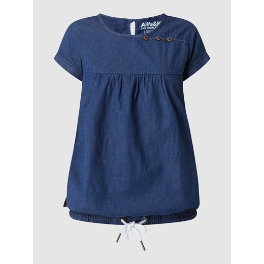 Bluzka z imitacji denimu model ‘Summer’ ze sklepu Peek&Cloppenburg  w kategorii Bluzki damskie - zdjęcie 167774870