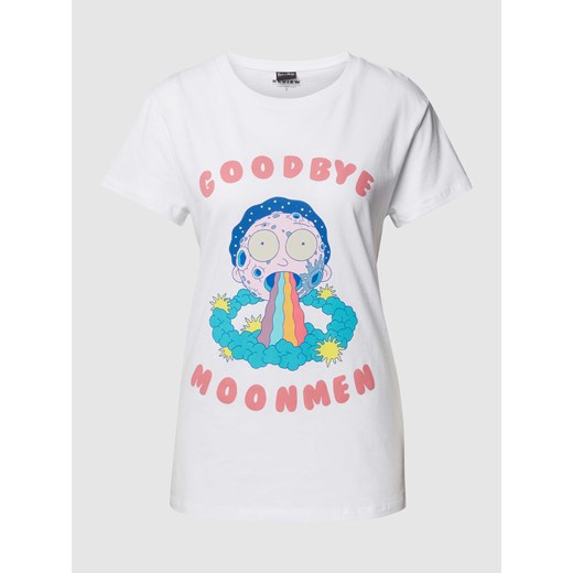 T-shirt z nadrukiem Review S Peek&Cloppenburg  okazyjna cena