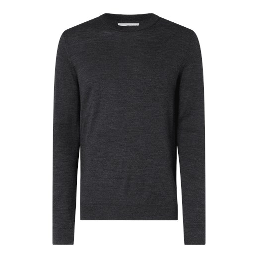 Sweter z dodatkiem wełny merino model ‘Town’ ze sklepu Peek&Cloppenburg  w kategorii Swetry męskie - zdjęcie 167775722