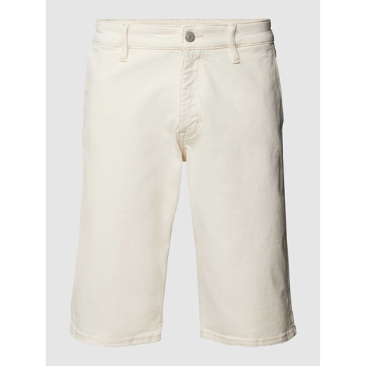 Szorty jeansowe z detalem z logo ze sklepu Peek&Cloppenburg  w kategorii Spodenki męskie - zdjęcie 167776250